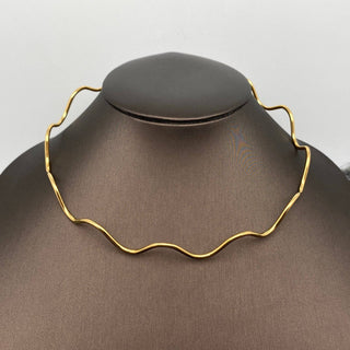 Adjustable Wavy Collar 18k Gold Plated Stainless Steel - FGS